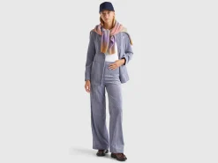 Flare fit velvet trousers