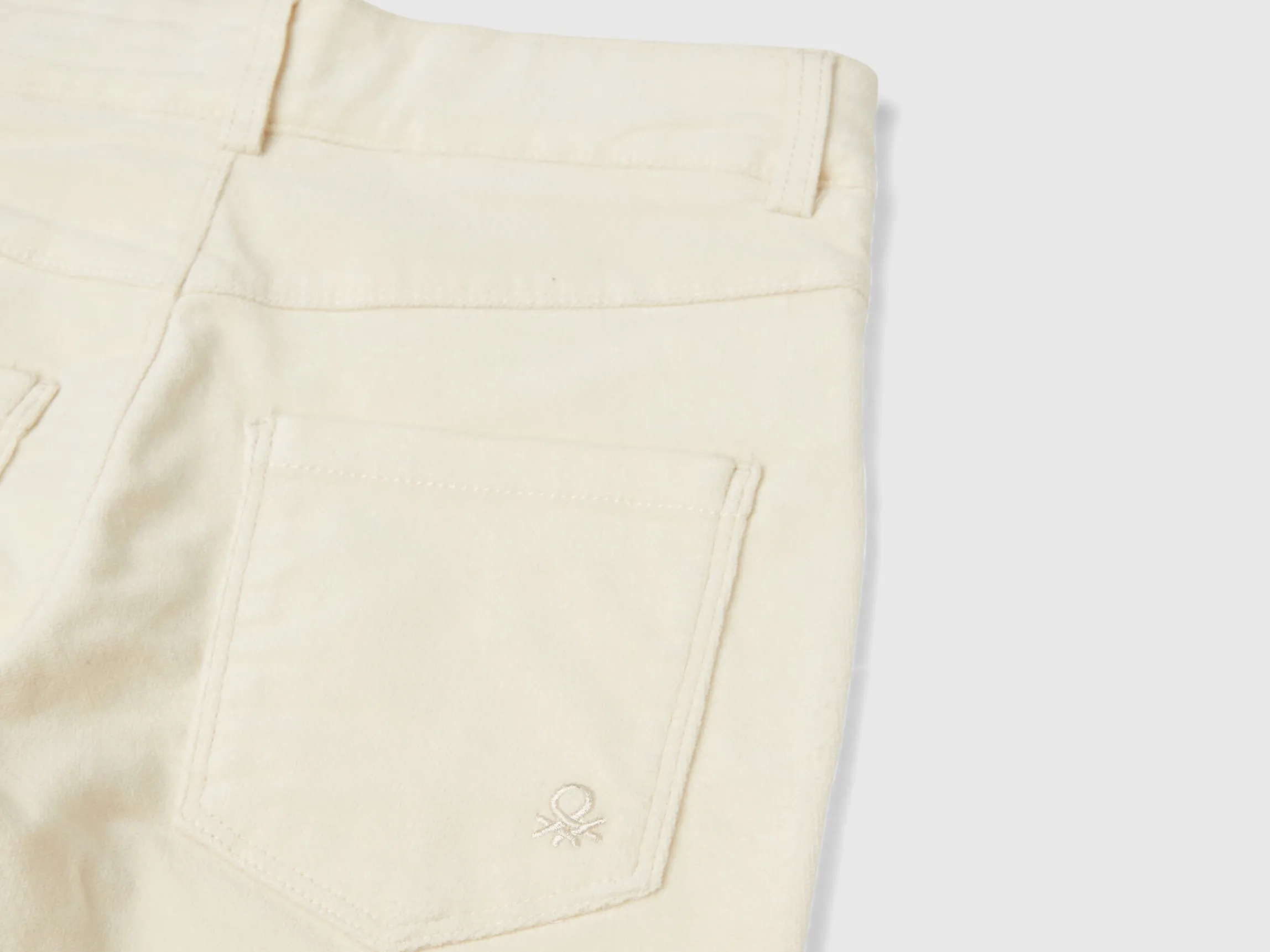 Flare fit velvet trousers
