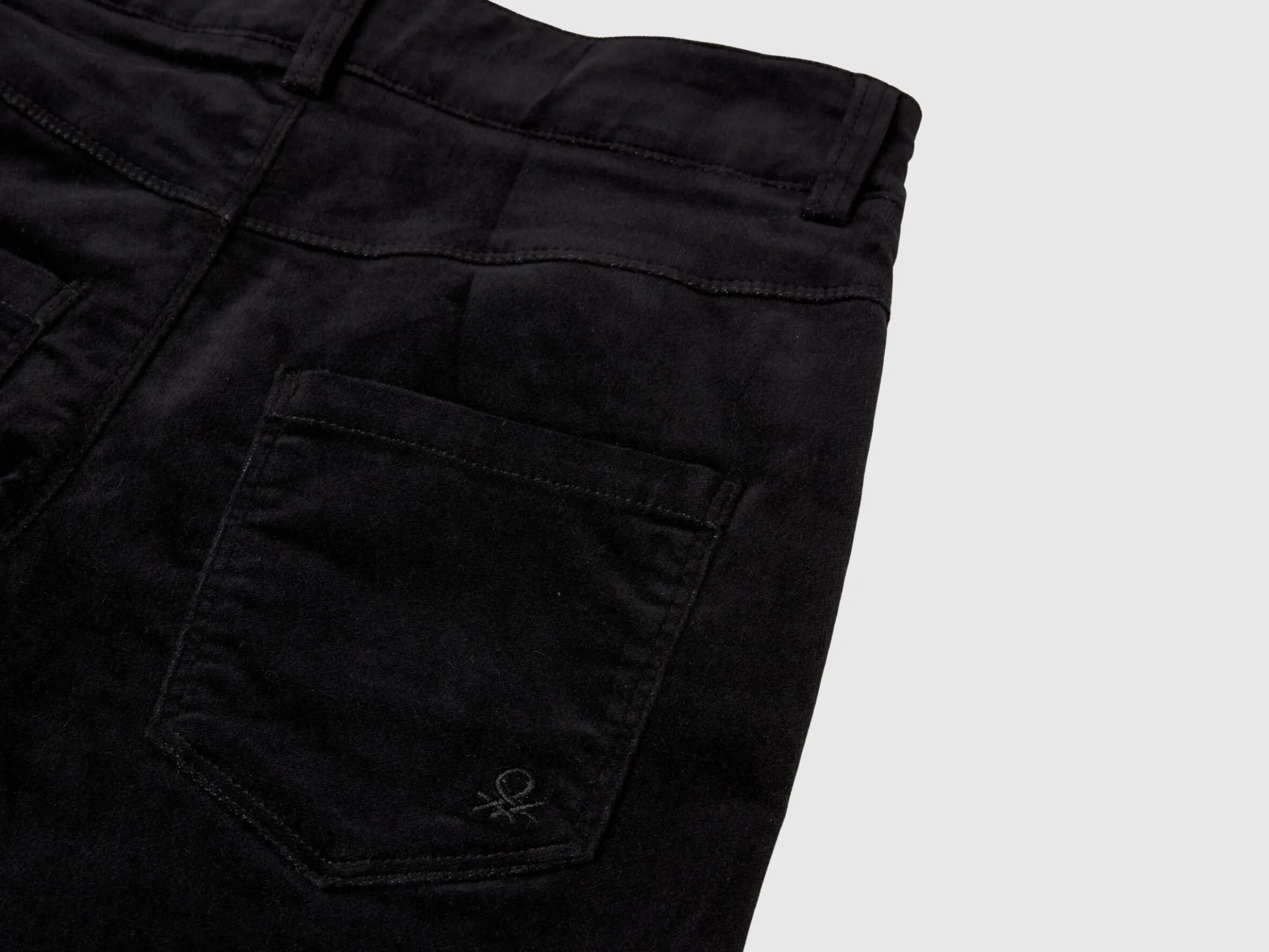 Flare fit velvet trousers