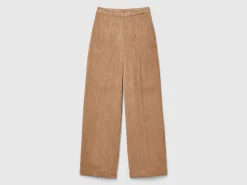 Flare fit velvet trousers
