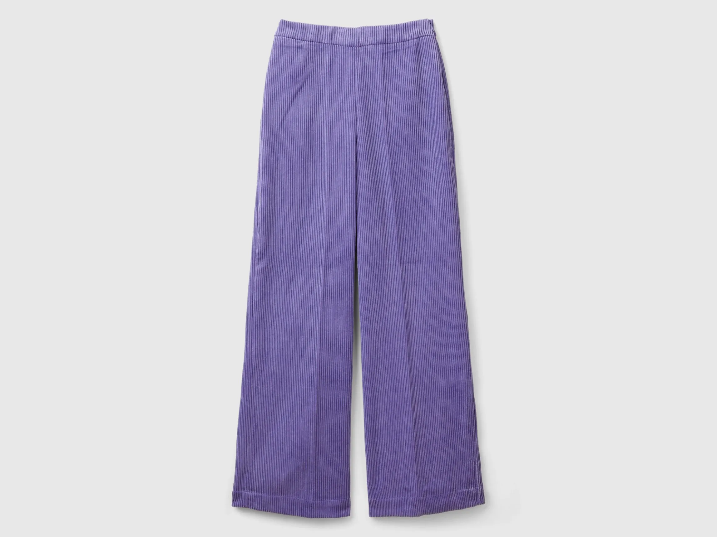 Flare fit velvet trousers