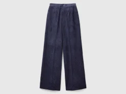 Flare fit velvet trousers