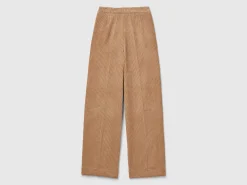 Flare fit velvet trousers