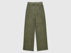Flare fit velvet trousers