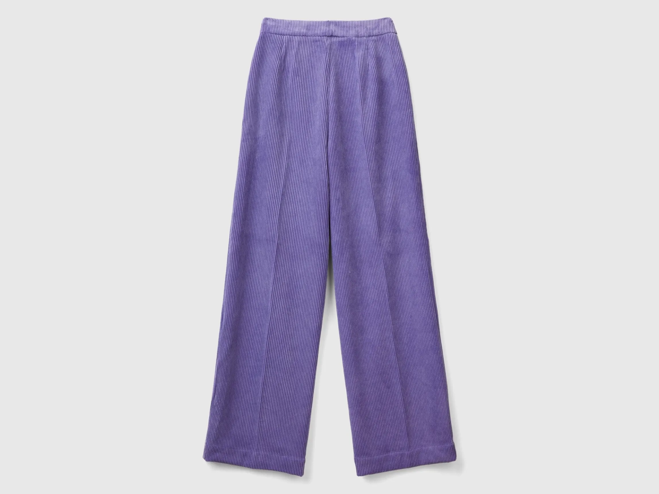 Flare fit velvet trousers