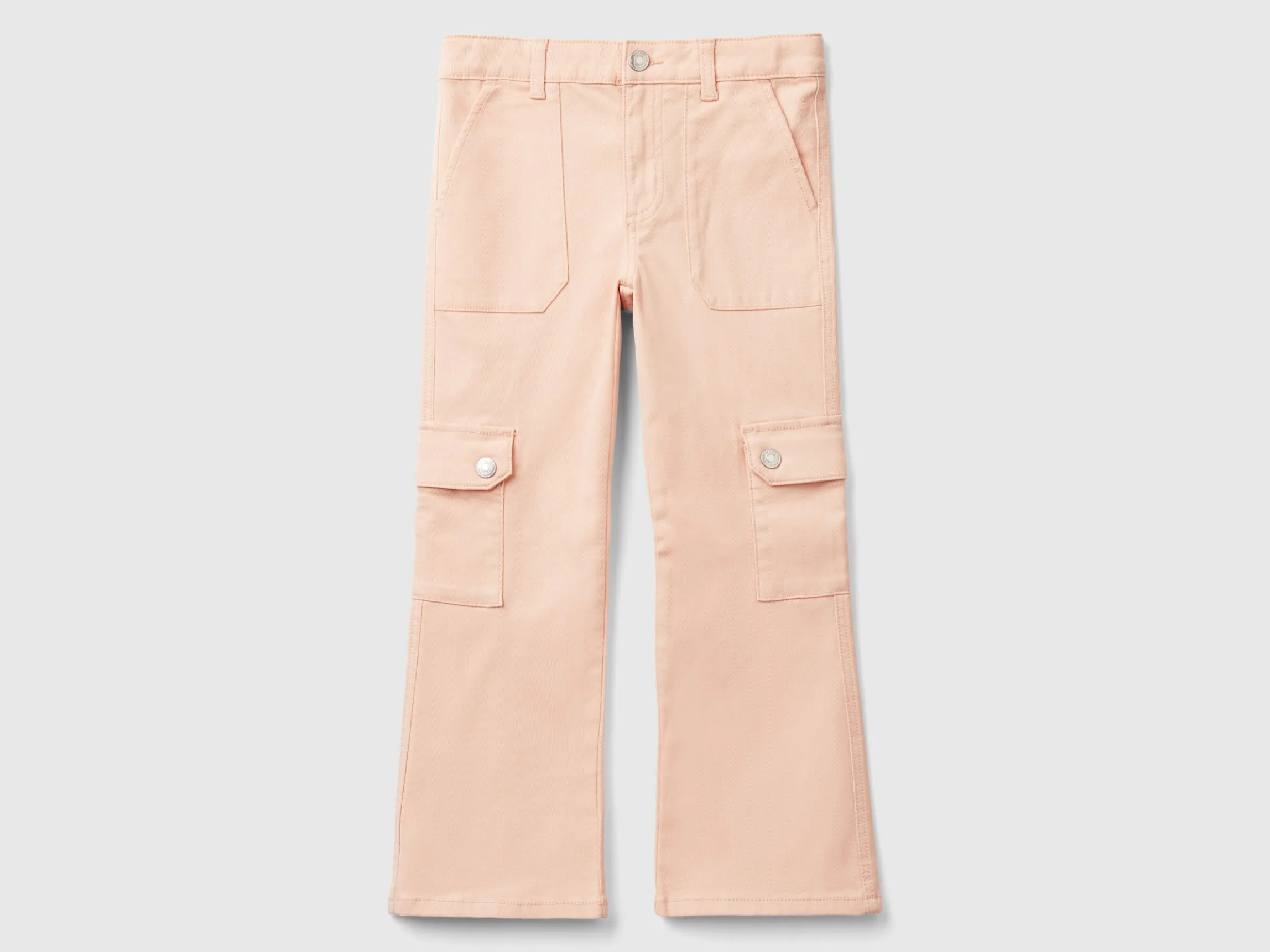 Flared cargo trousers