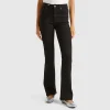 Flared jeans in recycled cotton blend