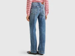 Flared jeans in recycled cotton