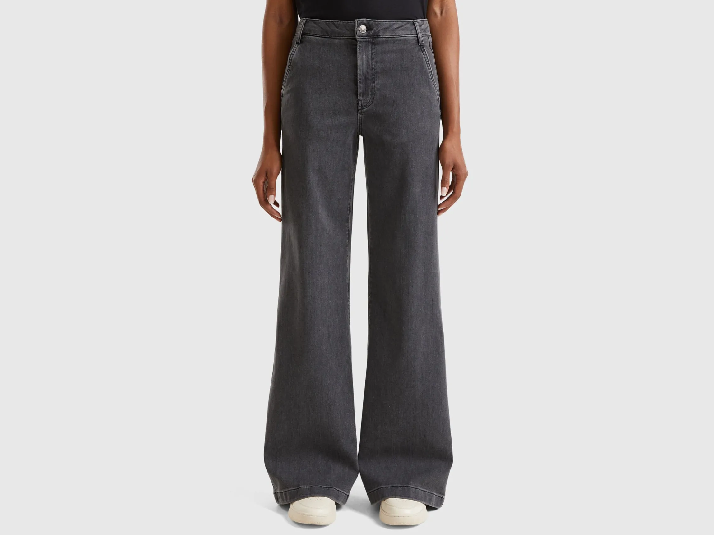 Flared jeans in stretch cotton
