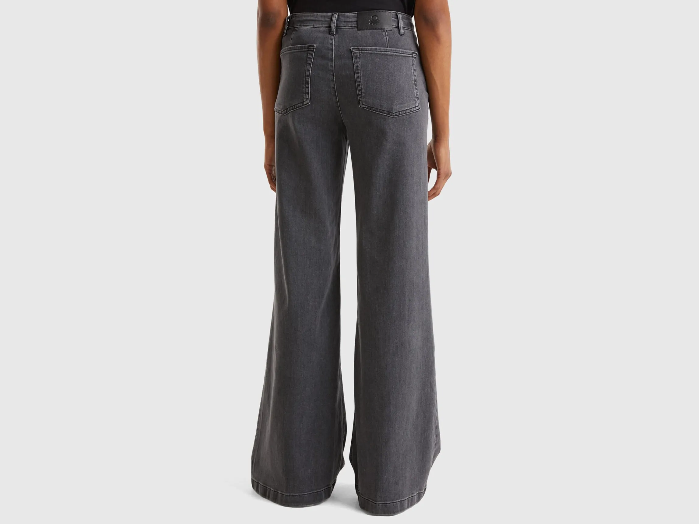 Flared jeans in stretch cotton