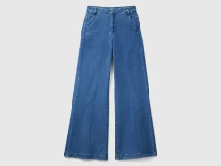 Flared jeans in stretch cotton