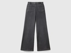 Flared jeans in stretch cotton