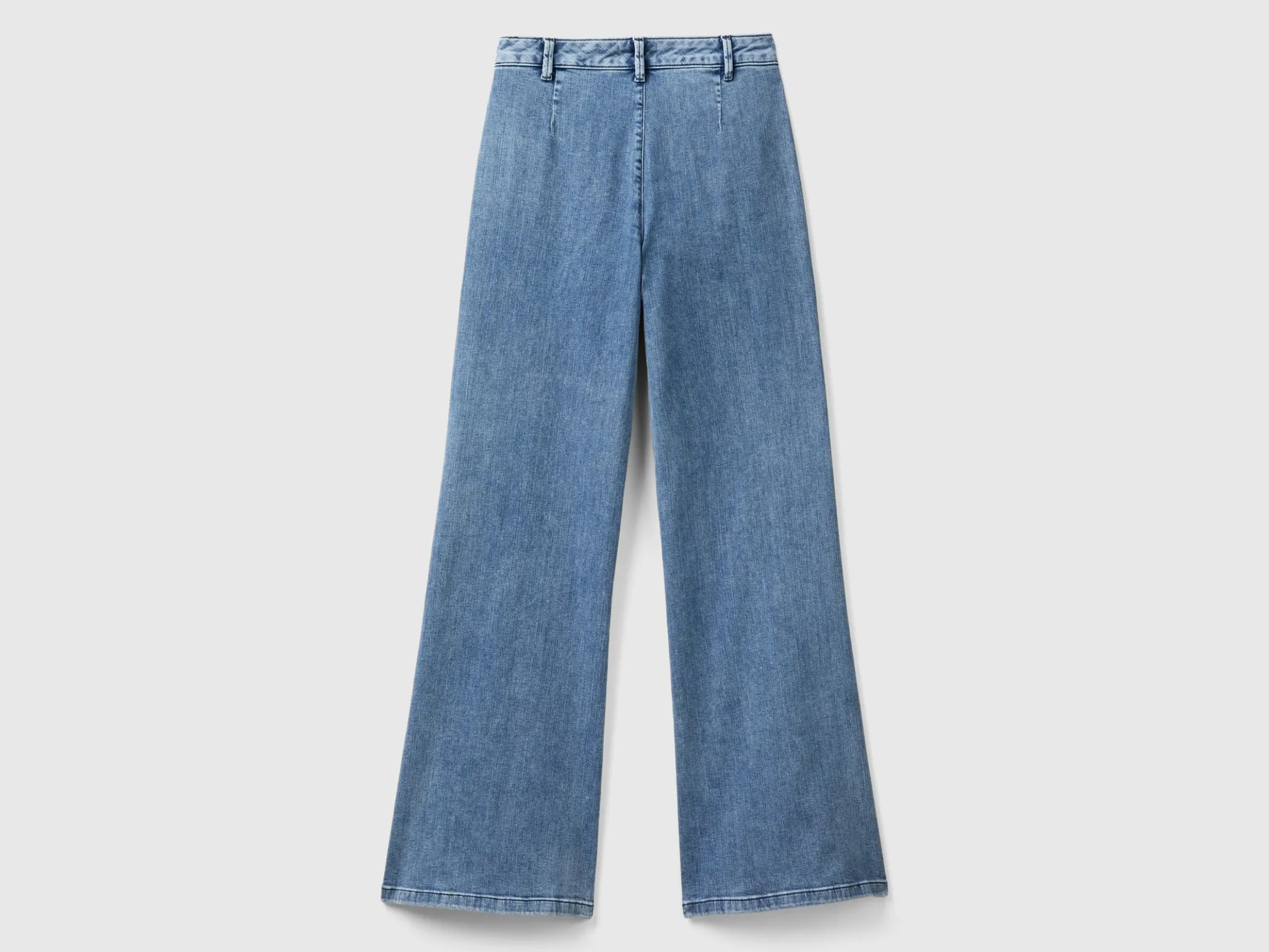 Flared jeans with zip