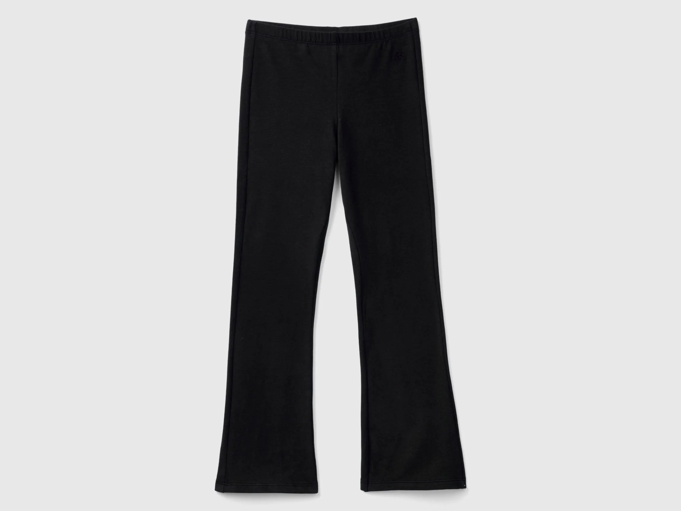 Flared leggings in stretch cotton