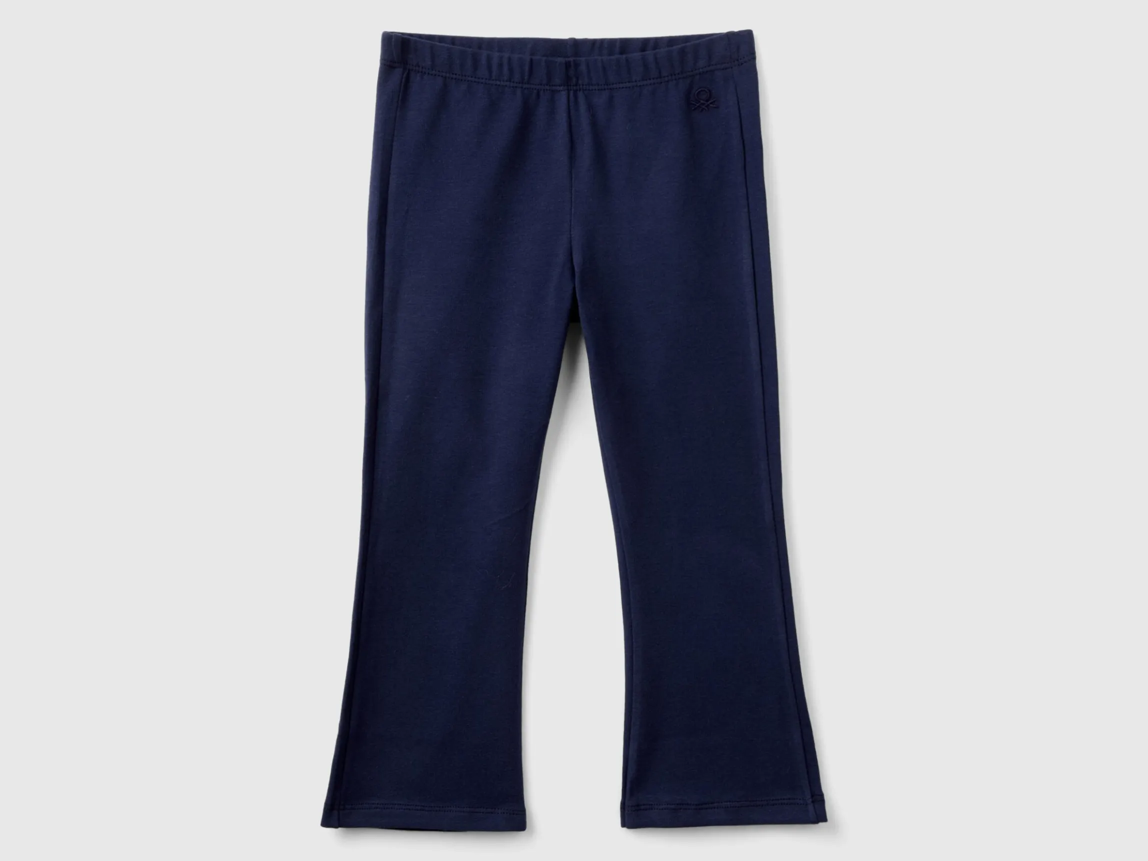 Flared leggings in stretch cotton