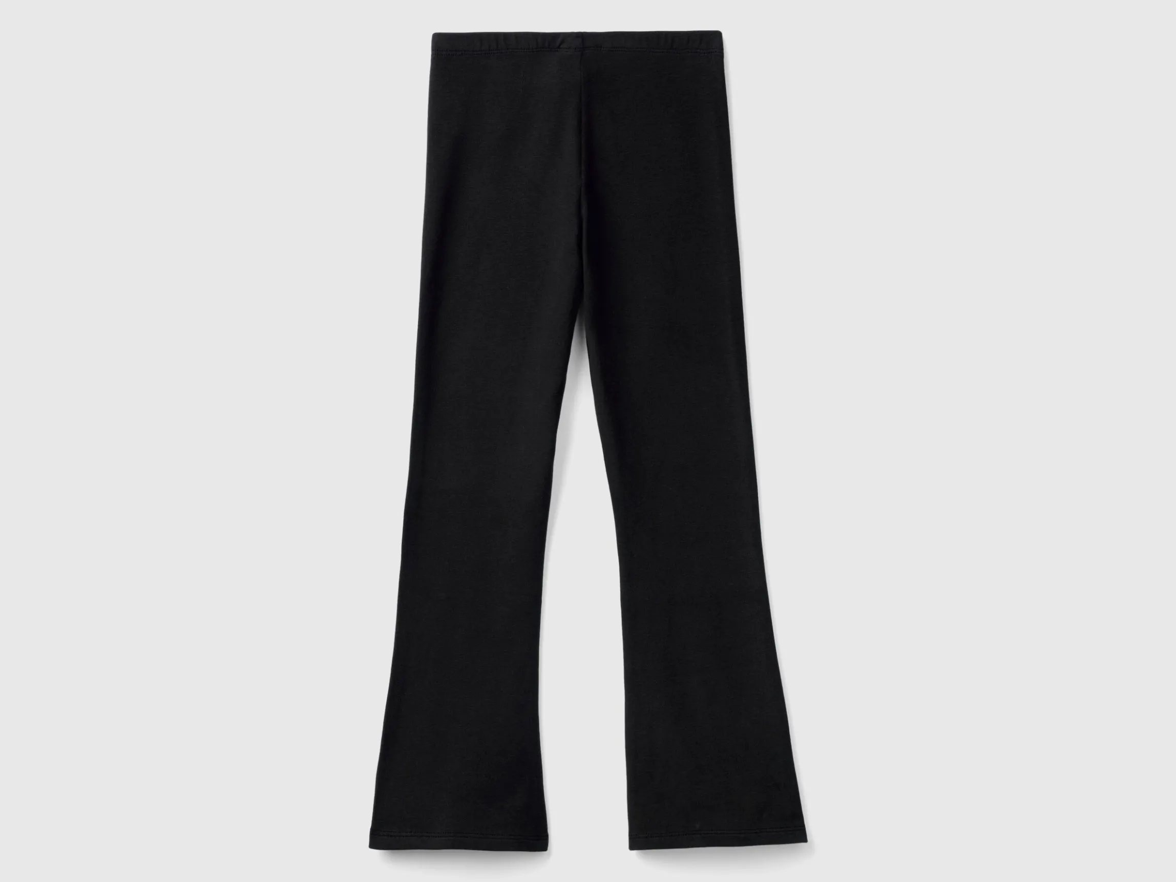 Flared leggings in stretch cotton