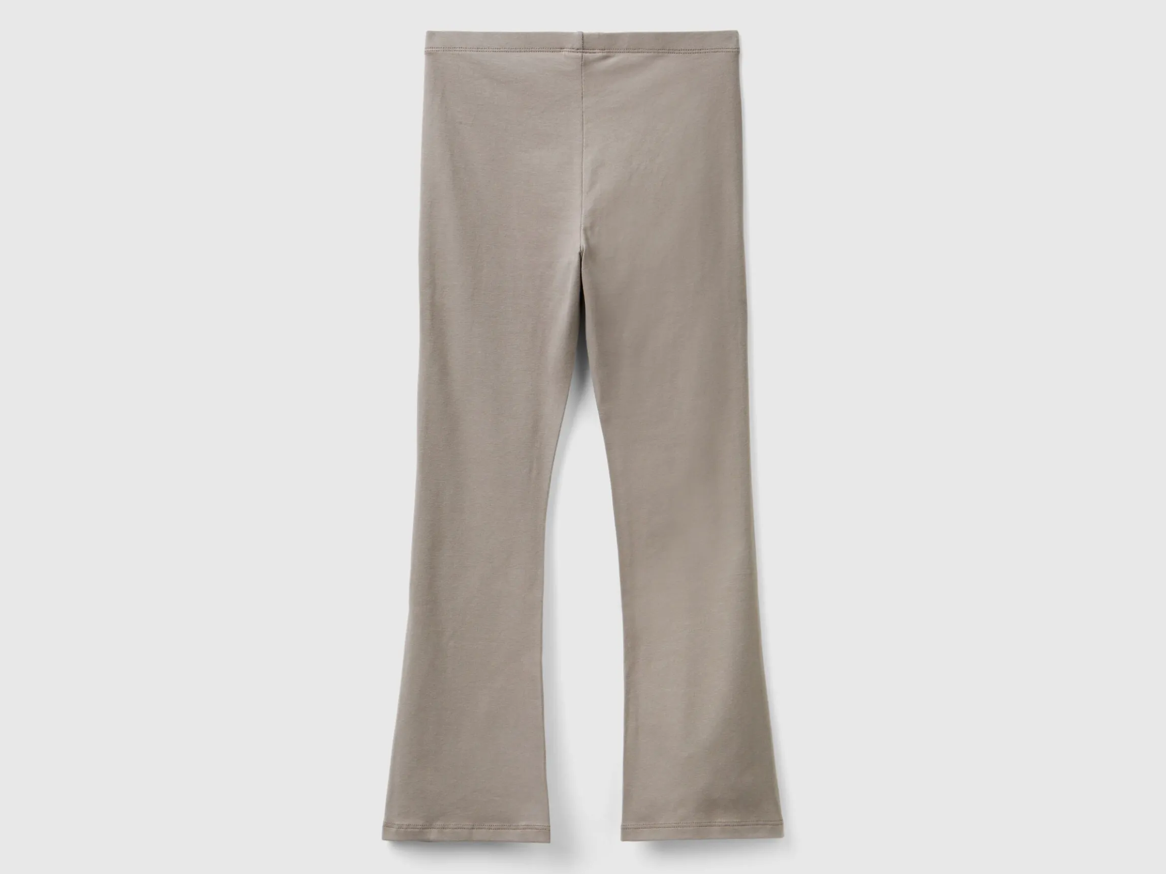 Flared leggings in stretch cotton