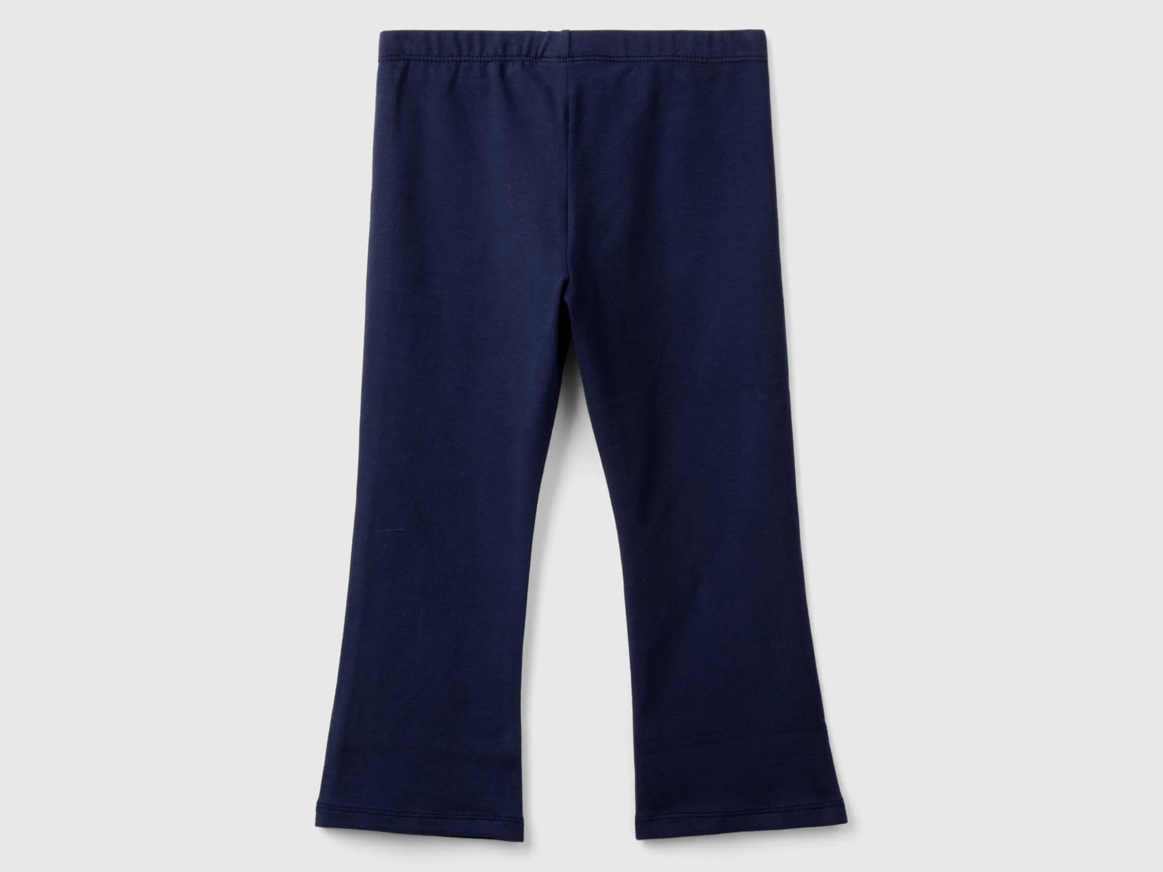 Flared leggings in stretch cotton