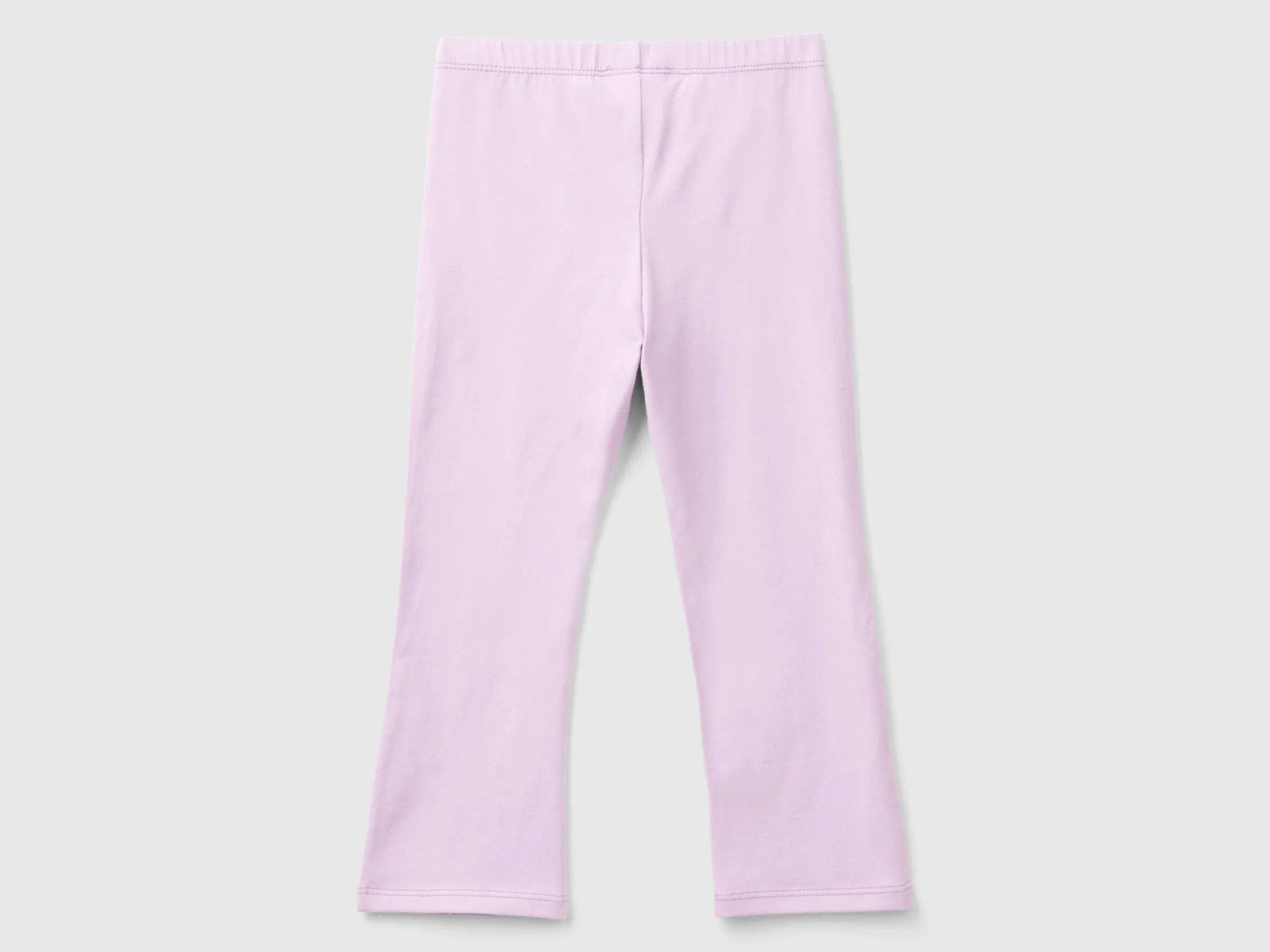 Flared leggings in stretch cotton