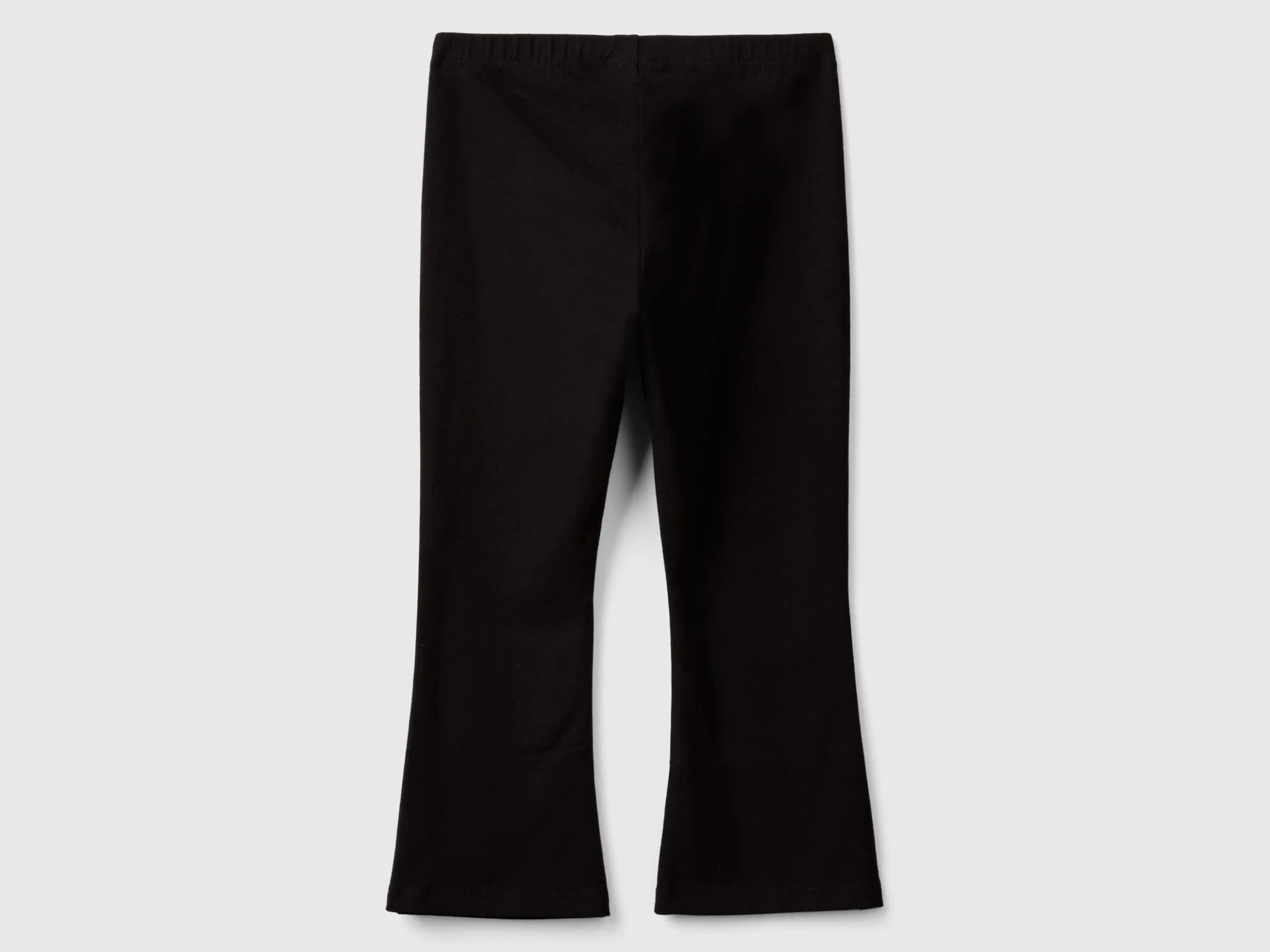 Flared leggings in stretch cotton
