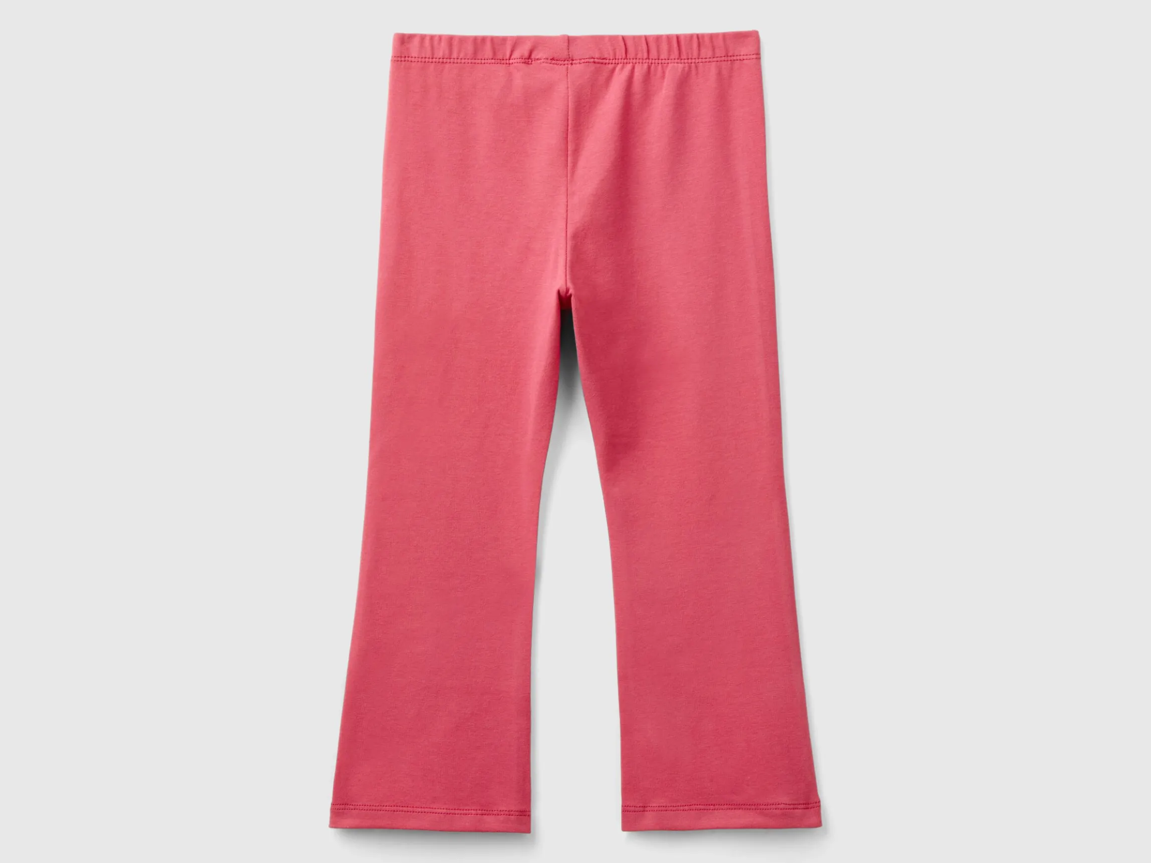 Flared leggings in stretch cotton