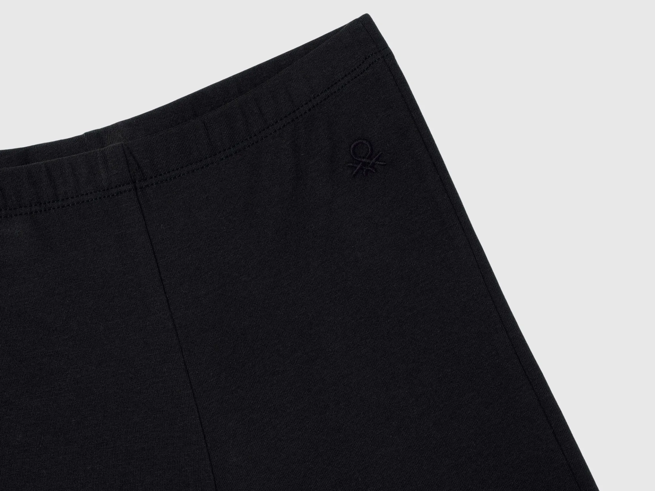 Flared leggings in stretch cotton