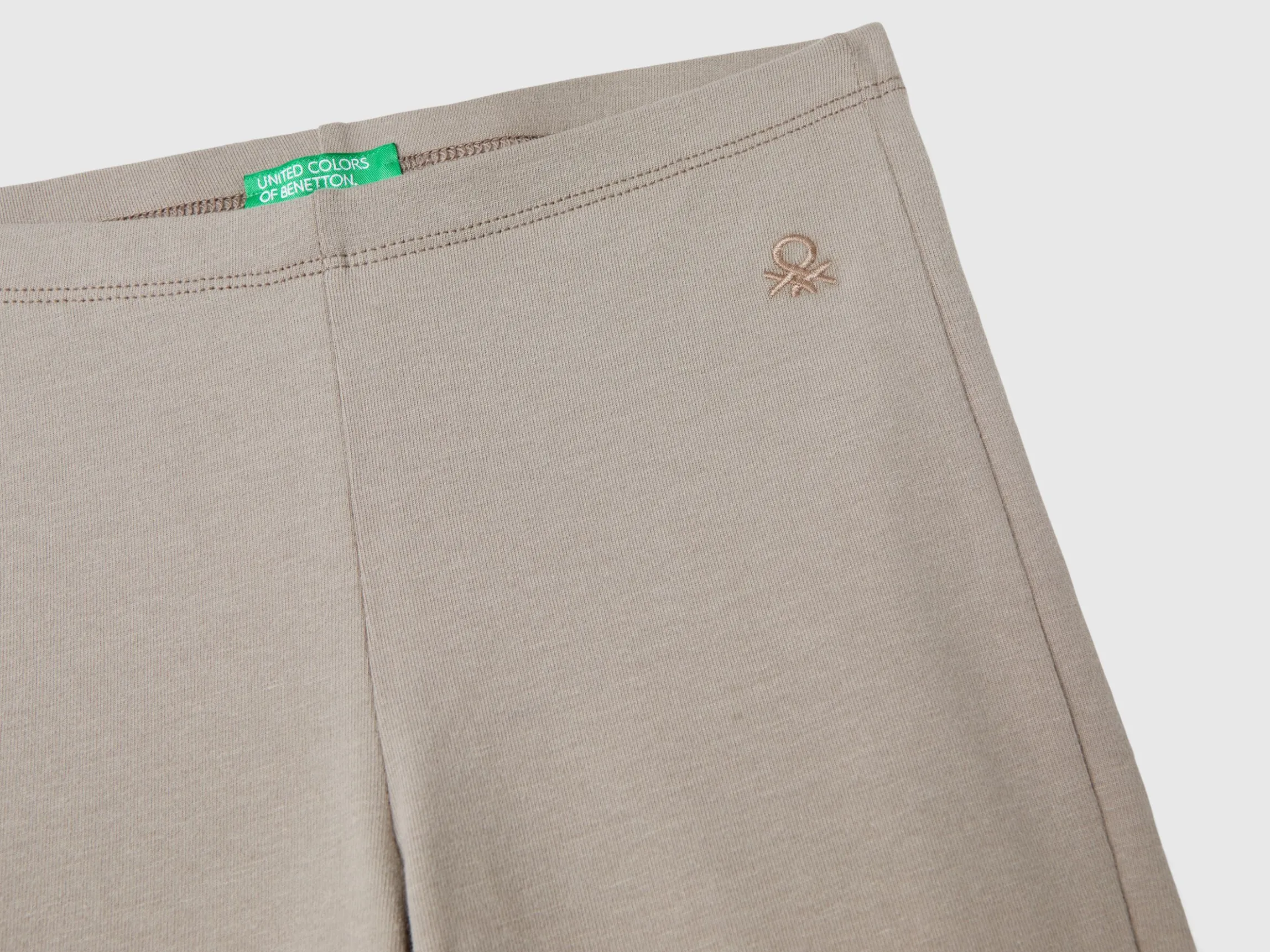 Flared leggings in stretch cotton
