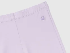 Flared leggings in stretch cotton