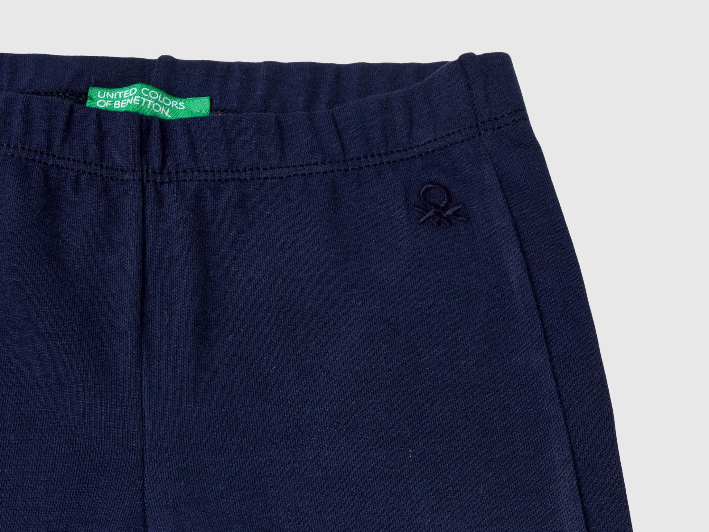 Flared leggings in stretch cotton
