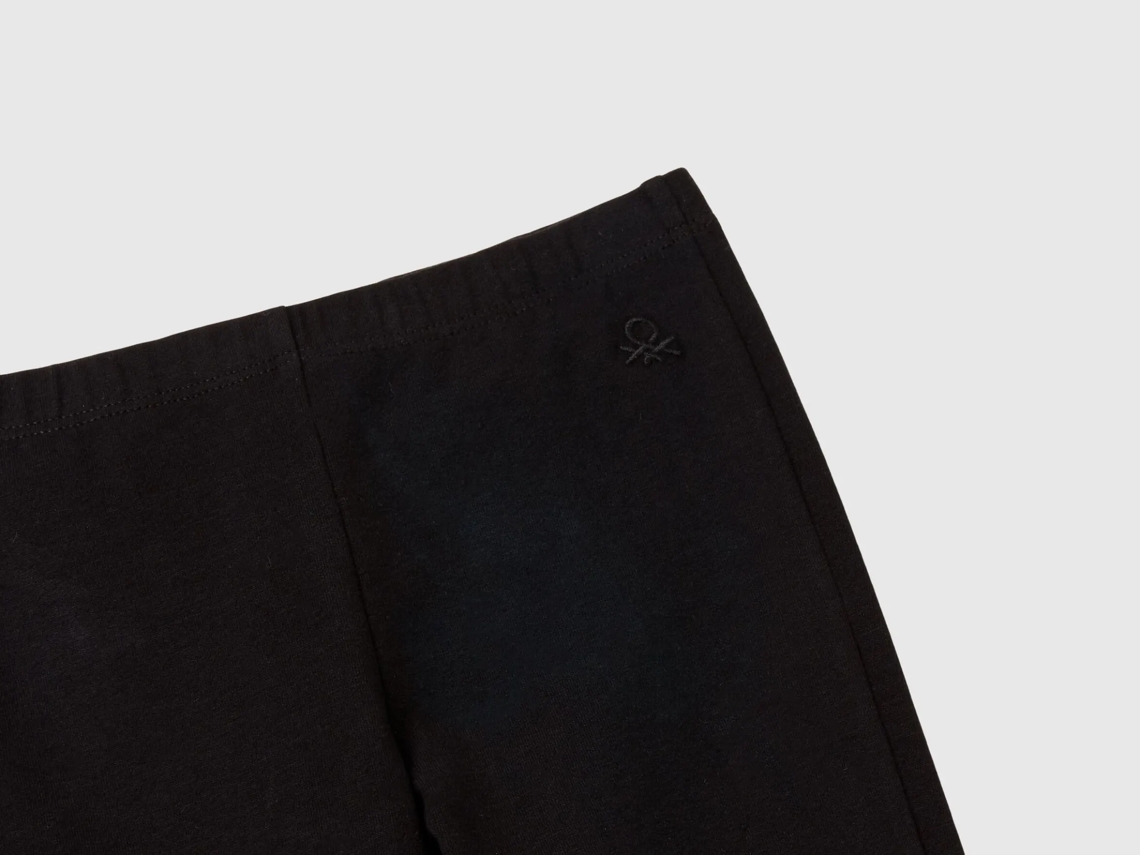 Flared leggings in stretch cotton
