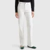 Flared stretch jeans