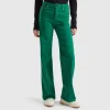 Flared stretch jeans