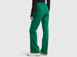 Flared stretch jeans