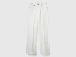 Flared stretch jeans