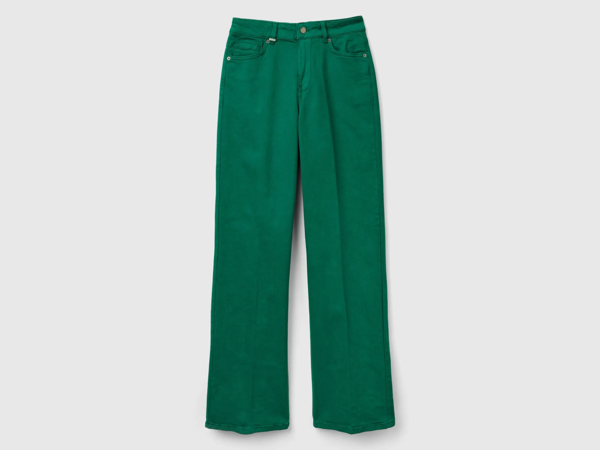 Flared stretch jeans