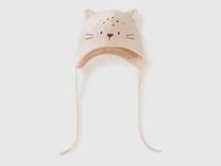 Fleece hat with ear flaps