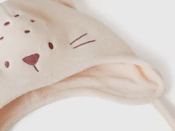 Fleece hat with ear flaps