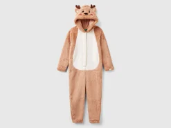 Fleece tracksuit with hood