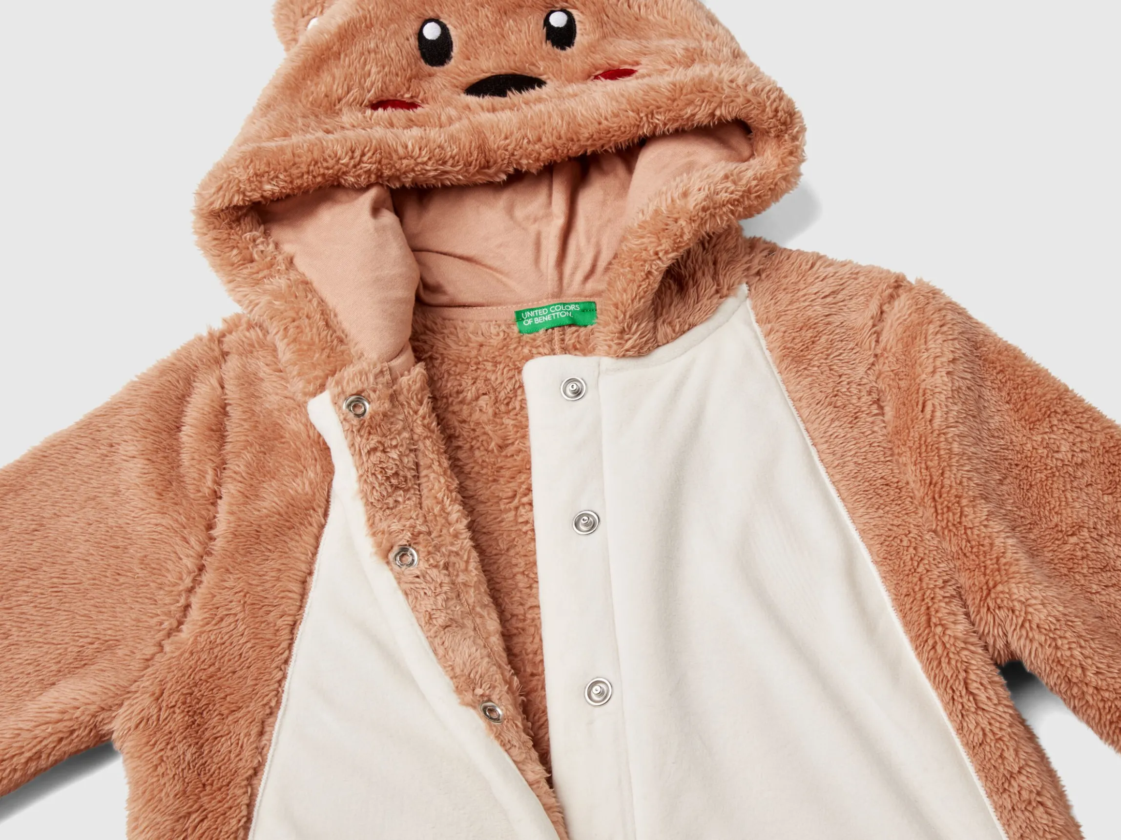 Fleece tracksuit with hood