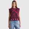 Floral top in pure cotton