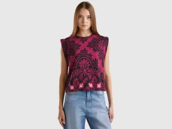 Floral top in pure cotton