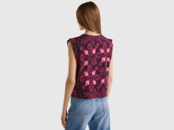 Floral top in pure cotton