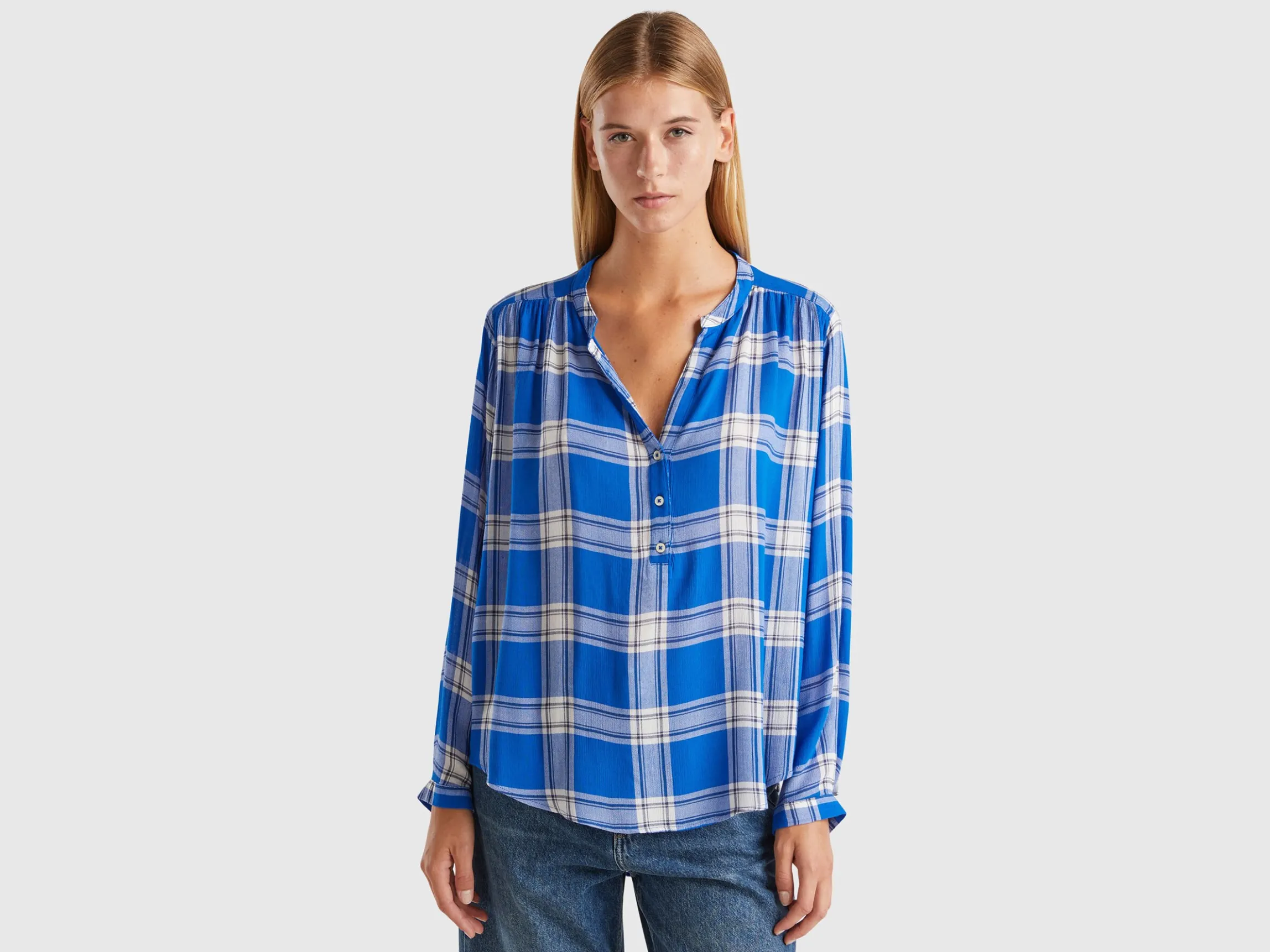 Flowy check shirt