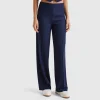 Flowy high-waisted trousers