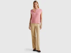 Flowy high-waisted trousers