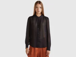 Flowy Mandarin collar shirt