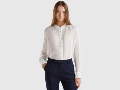 Flowy Mandarin collar shirt