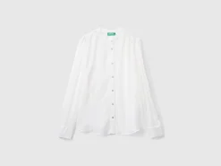 Flowy Mandarin collar shirt