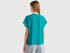 Flowy short sleeve blouse