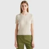 Flowy sweater with short sleeves